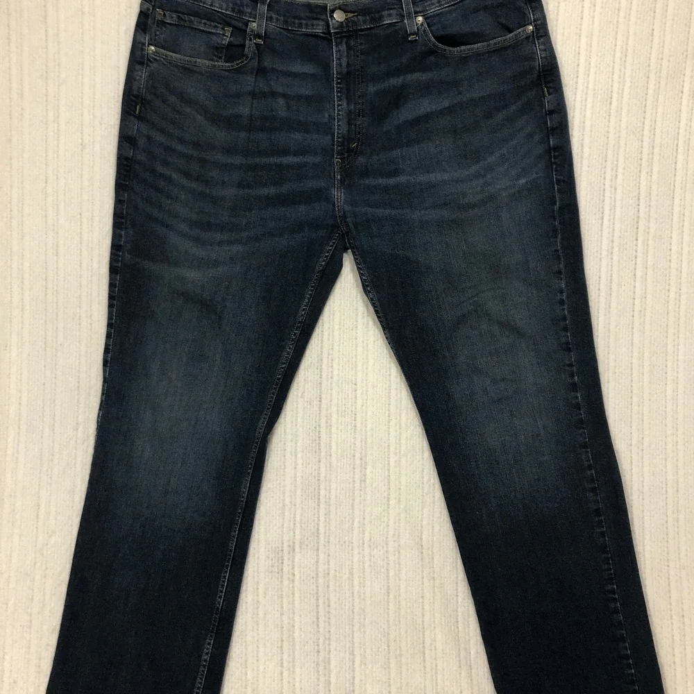 Signature by Levi Strauss Men Dark Wash Straight‎ Leg Jeans W40 L30 Gold Label